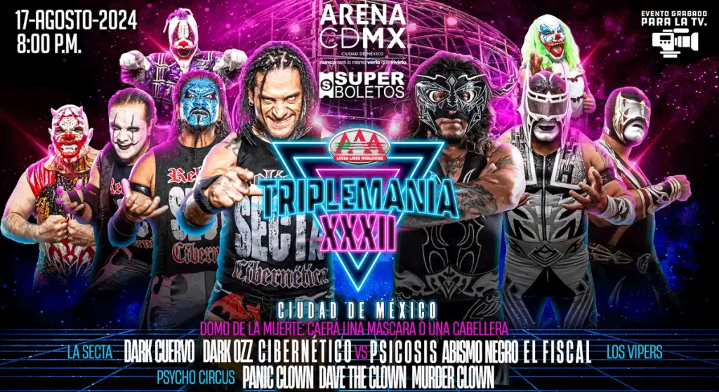 Cartelera AAA Triplemanía 32 Ciudad de México actualizada