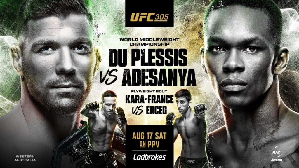 Cartelera UFC 305: Du Plessis vs. Adesanya