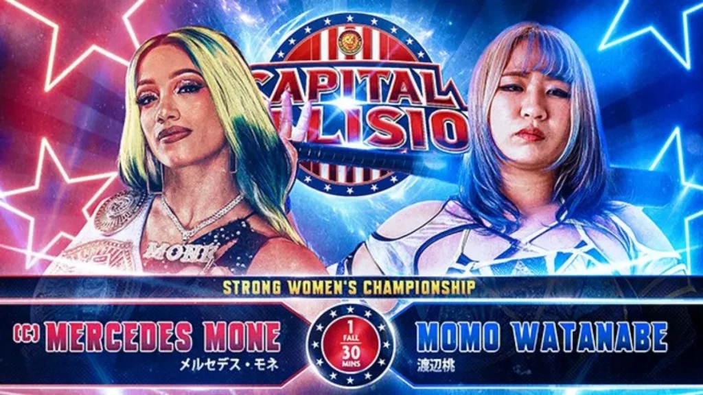 Mercedes Moné defenderá el Campeonato Femenino de NJPW STRONG ante Momo Watanabe en Capital Collision 2024