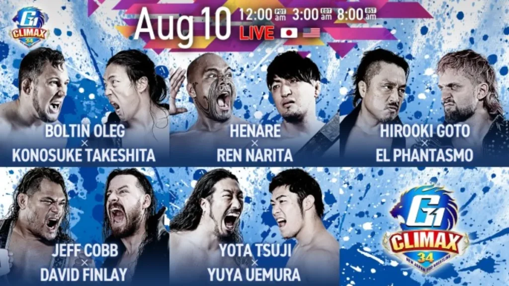 Resultados NJPW G1 Climax 34 (noche 14)