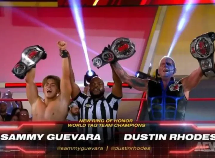 Sammy Guevara y Dustin Rhodes, nuevos Campeones Mundiales por Parejas de ROH en AEW Collision