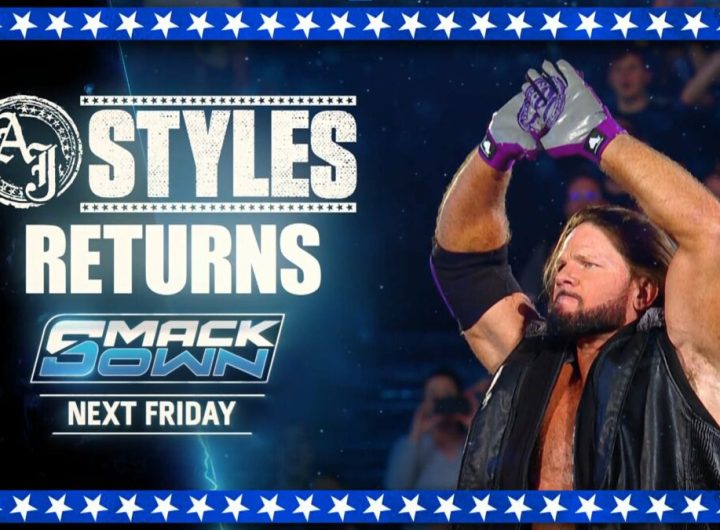 AJ Styles volverá a WWE SmackDown la próxima semana