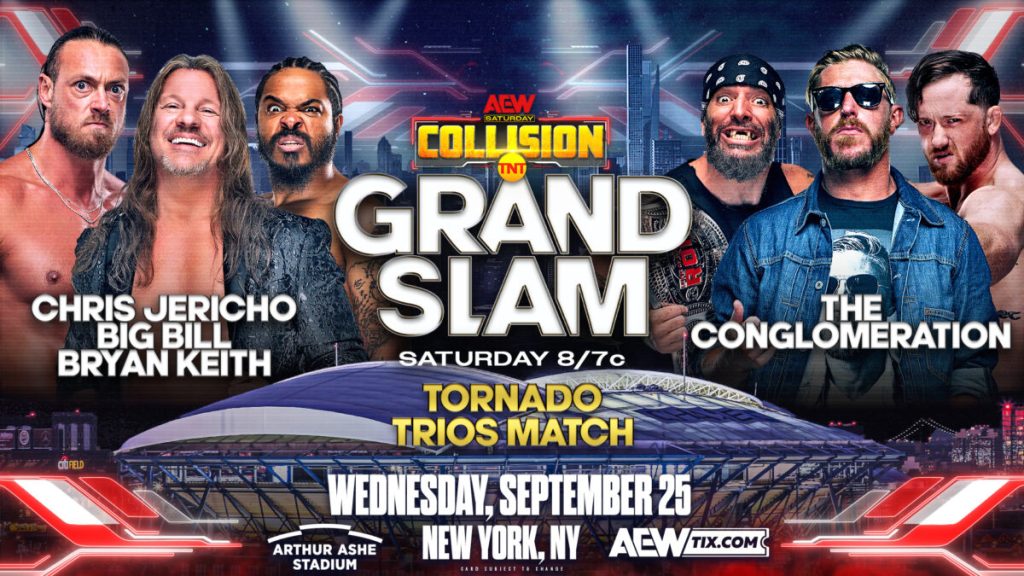 Confirmada la cartelera provisional del episodio de AEW Collision Grand Slam 2024