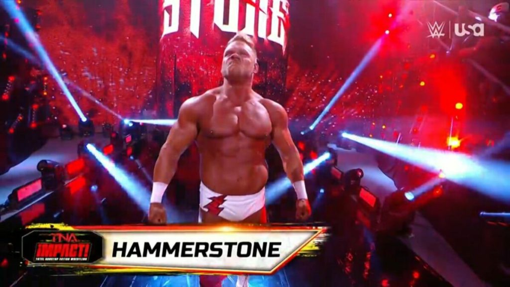 Hammerstone, de TNA, aparece en WWE NXT para enfrentarse a Oba Femi