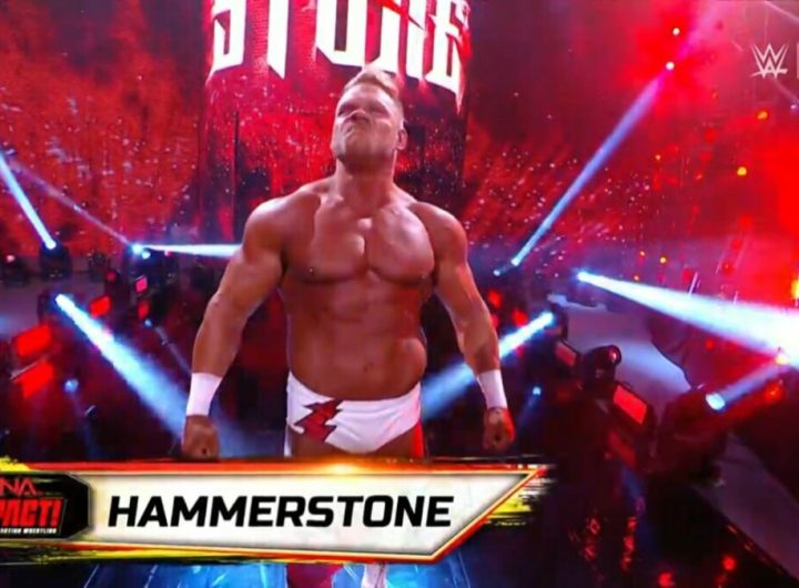 Hammerstone, de TNA, aparece en WWE NXT para enfrentarse a Oba Femi