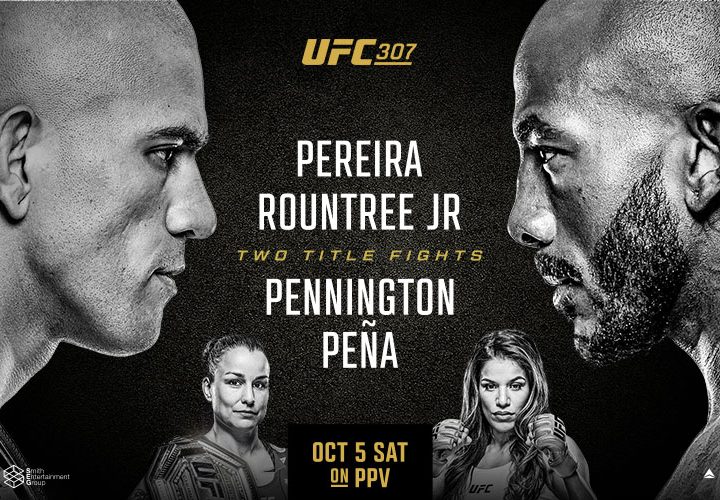 Cartelera UFC 307: Pereira vs. Rountree Jr.