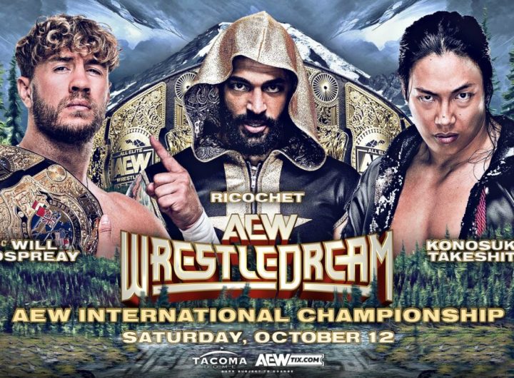 Will Ospreay (c) vs. Ricochet vs. Konosuke Takeshita por el Campeonato Internacional de AEW es oficial para WrestleDream