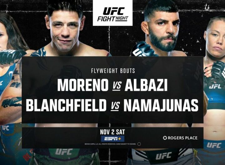 Cartelera UFC Edmonton: Moreno vs. Albazi