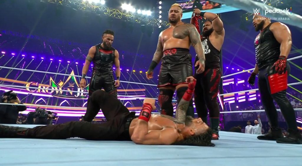 The Bloodline vence a Roman Reigns y The Usos en WWE Crown Jewel 2024