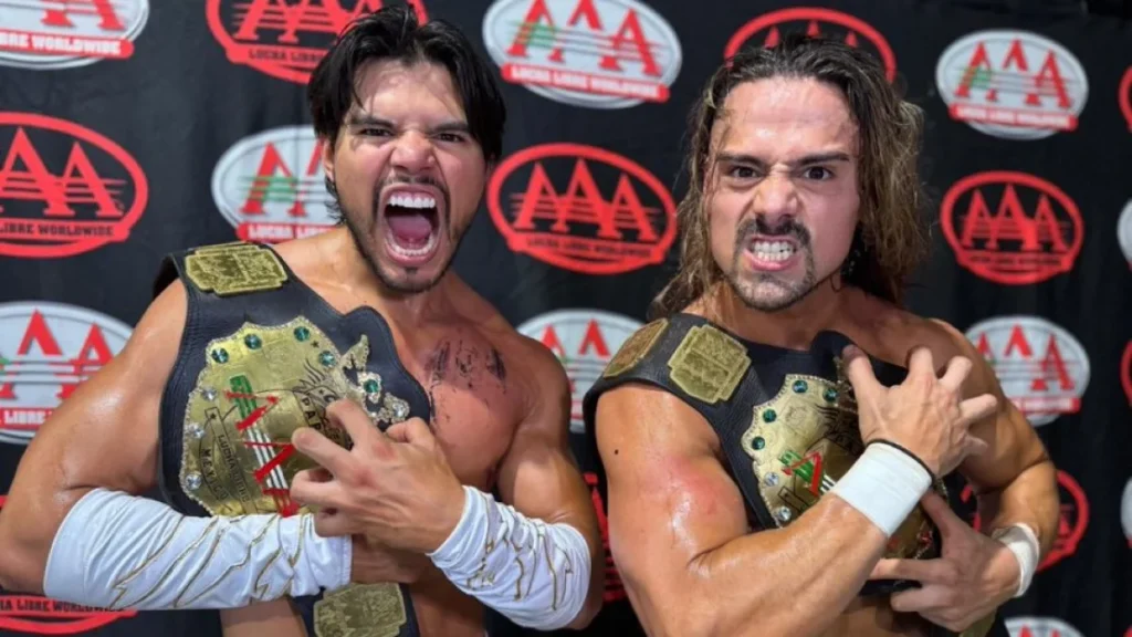 Los Garza (Angel y Berto) ganan el Campeonato por Parejas de AAA en Triplemanía Regia